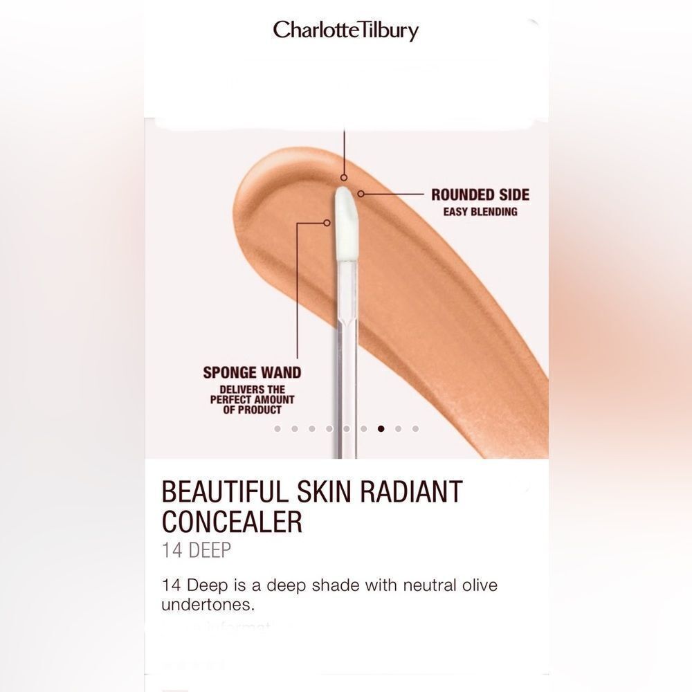 Charlotte Tillbury Beautiful Skin Radiant Concealer in “Deep”   *BNIB - Picture 2 of 5